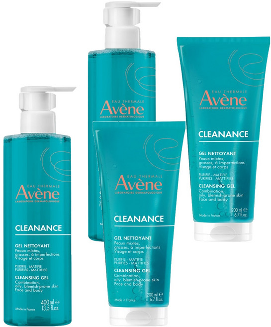 아벤느 클리낭스 약산성 밸런싱 클렌징 젤 400ml + 200ml 세트, 2세트