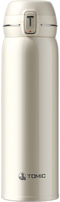 半島良品 特美刻 純鈦彈蓋保溫杯, 500ml, 1個, 鈦白