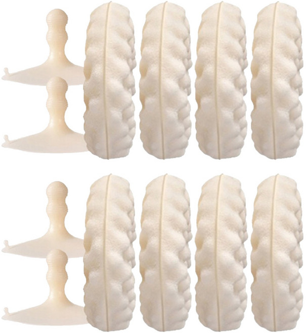 거품왕 설거지 원형 수세미 4p + 흡착 홀더2P 세트, 4개입, 2세트