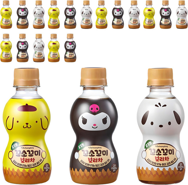꼬소꼬미 유기농 보리차 랜덤발송, 200ml, 20개