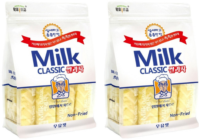 HEALTH DAILY 健康日誌 韓式米餅 牛奶, 240g, 2袋