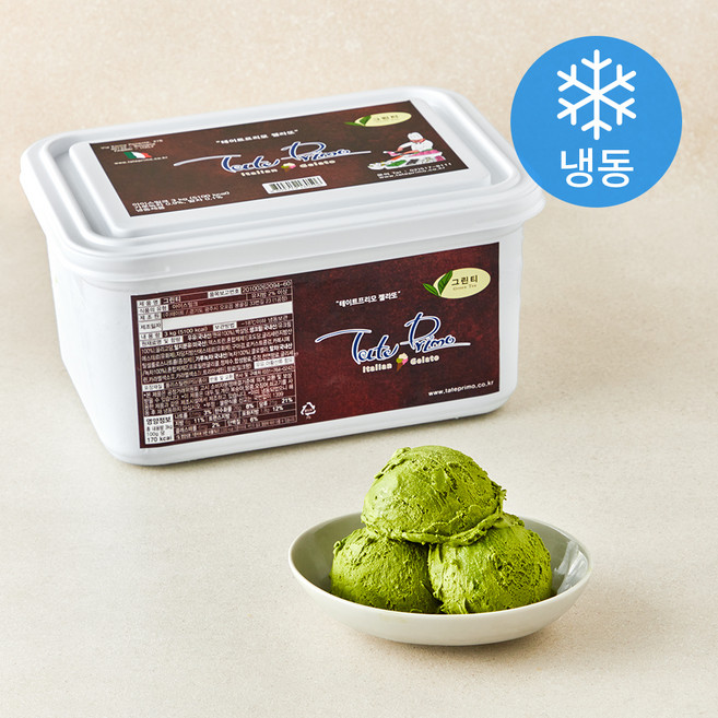 테이트 젤라또 그린티 ND (냉동), 3kg, 1개입, 1개