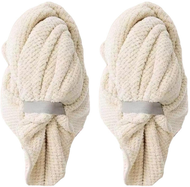 乾髮神器2代 超強力吸水乾髮帽 KDOT-980, 2個, 白色