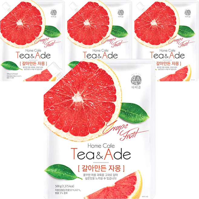 다미즐 갈아만든 자몽, 500g, 4개