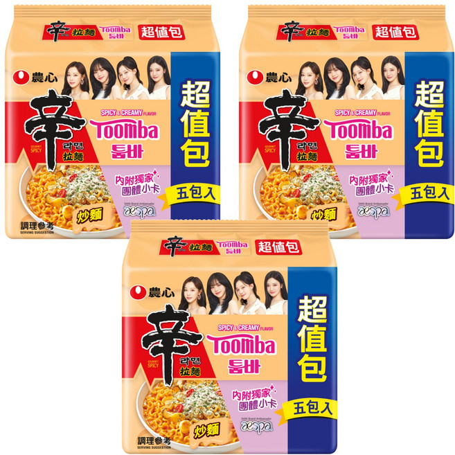 NONGSHIM 農心 辛拉麵 辣白醬風味 137g, 15包