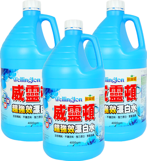 威靈頓 漂白水, 4kg, 3罐