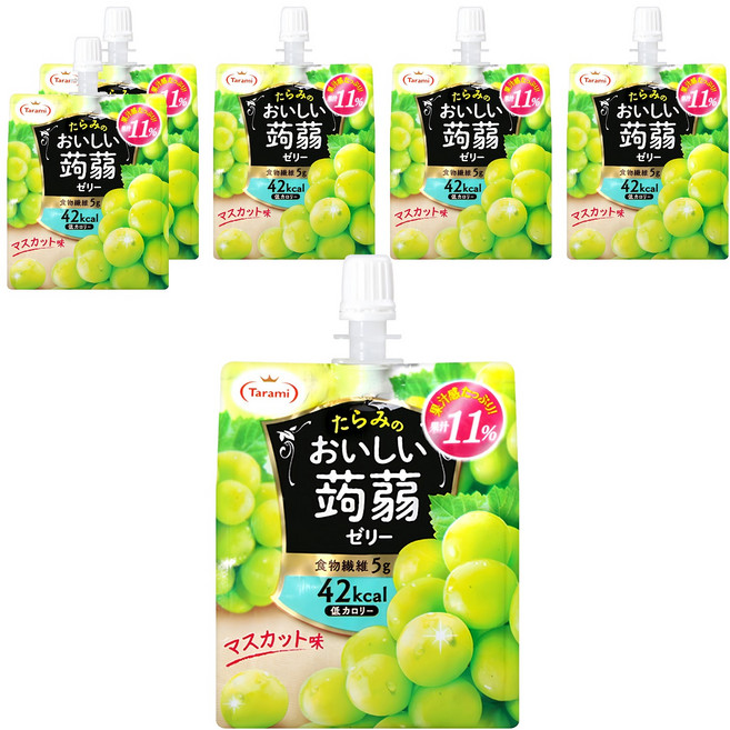 Tarami 達樂美 吸果凍 白葡萄, 150g, 6包