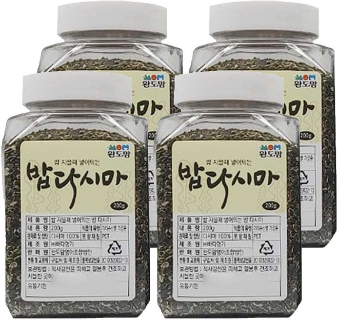 완도맘 밥다시마, 200g, 4개