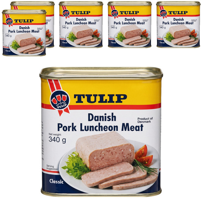 TULIP 豬肉餐肉, 340g, 6罐