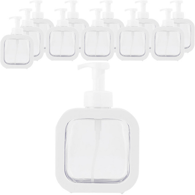 아리코 핸드워시 거품용기 디스펜서 300ml, 화이트, 12개