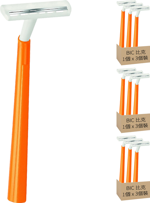 BIC 比克 輕便刮鬍刀, 3個, 3個裝