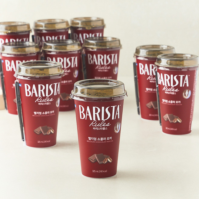 바리스타룰스 벨지엄 쇼콜라 모카, 325ml, 10개
