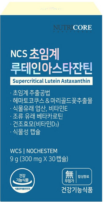 뉴트리코어 초임계 루테인아스타잔틴, 30정, 1개