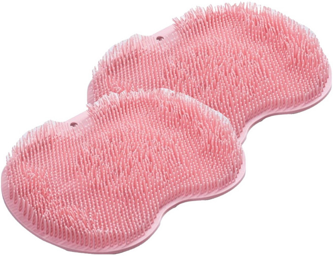 조니프리 바디 풋브러쉬, 핑크, 1개입, 2개