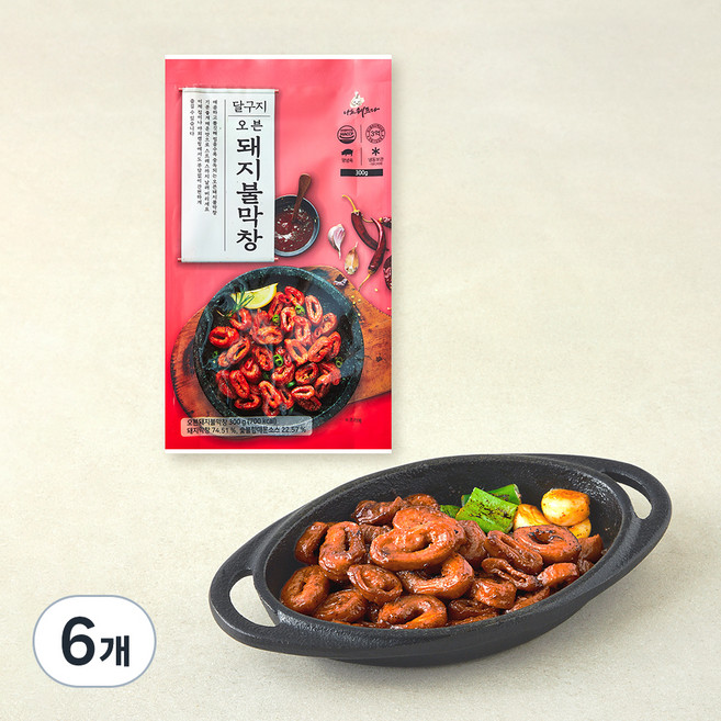 달구지 오븐돼지 불막창 (냉동), 300g, 6개