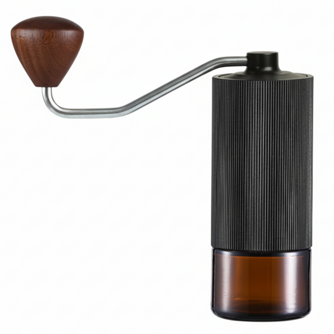 FUJI-GRACE 富士雅麗 全金屬磨盤手搖磨豆機, 黑色 + 棕色, 1個