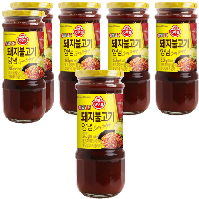 오뚜기 과일담은 돼지불고기 양념, 245g, 6개
