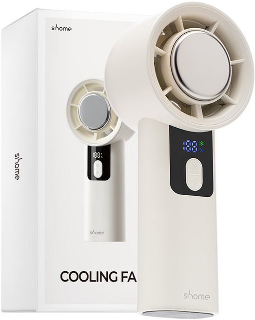 시홈 제로터보 급속냉각 쿨링 에어컨 휴대용 미니 손 선풍기, SH-CF30, 혼합색상