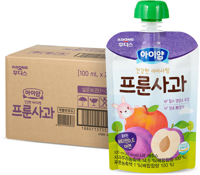 일동후디스 아이얌 건강한 아이사랑 주스, 100ml