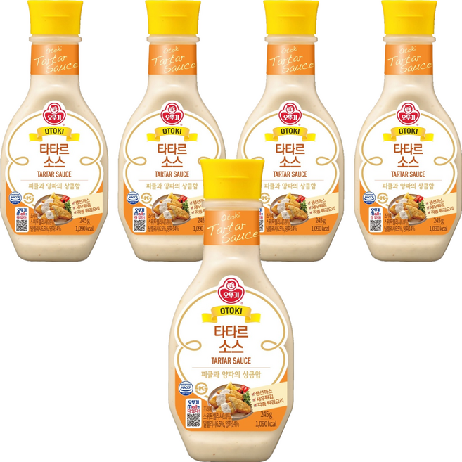 오뚜기 타타르 소스, 245g, 5개