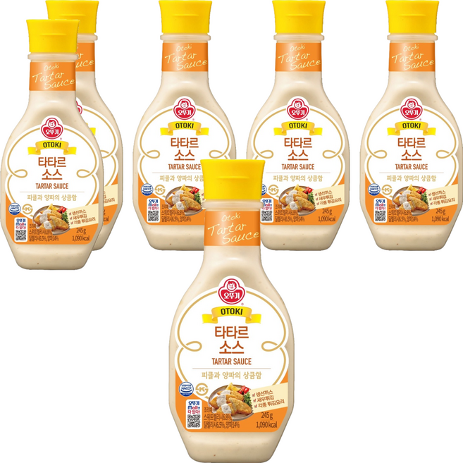 오뚜기 타타르 소스, 245g, 6개