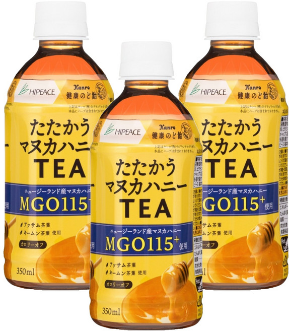 HiPEACE 麥蘆卡蜂蜜風味紅茶, 350ml, 3個