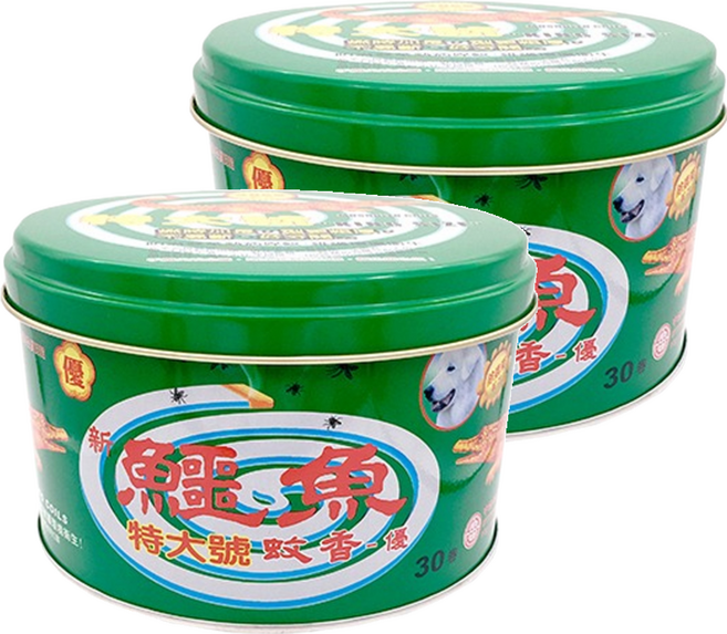 鱷魚 蚊香 優 30卷, 577.5g, 2罐