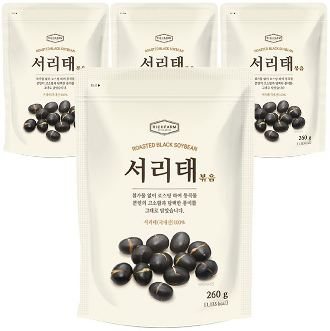 리치팜너트 서리태볶음, 260g, 4개