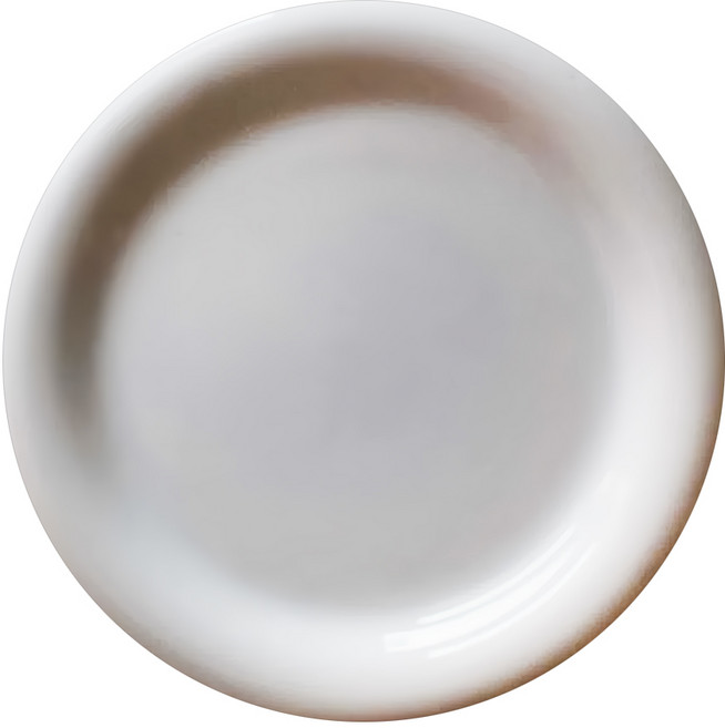 美濃燒 白強化反口7吋皿 日本製 XL1302130, 白色, 1個