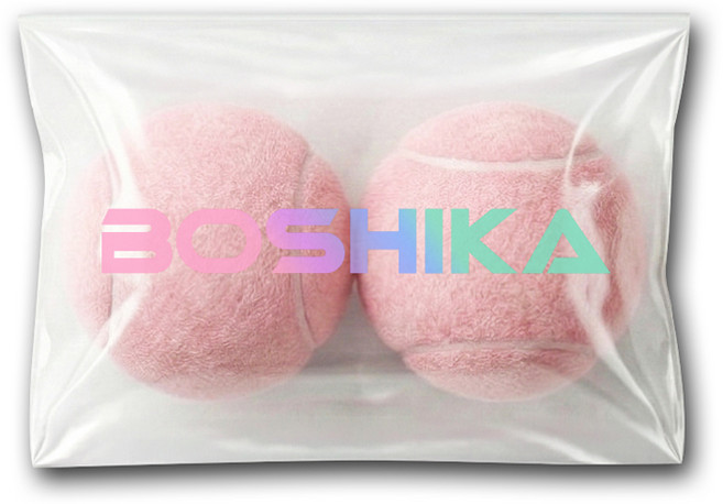 BOSHIKA 프리미엄 테니스공, 핑크, 2개