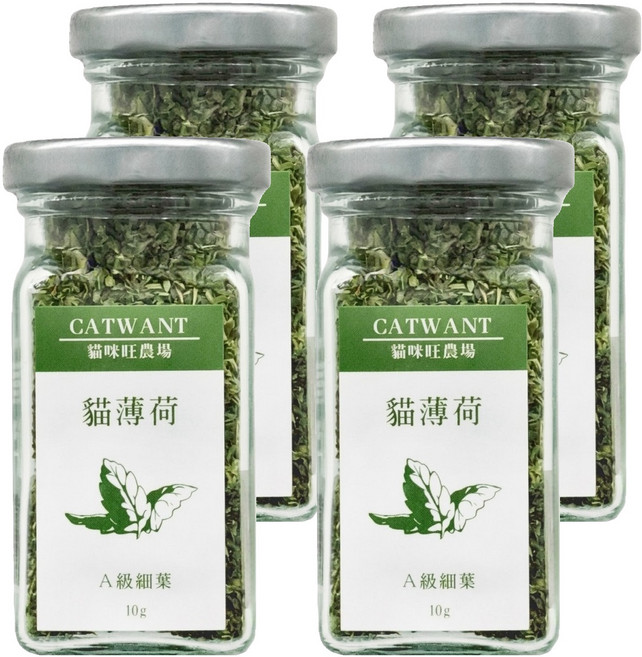 CATWANT 貓咪旺農場 A級貓薄荷草 細葉, 貓薄荷, 10g, 4罐