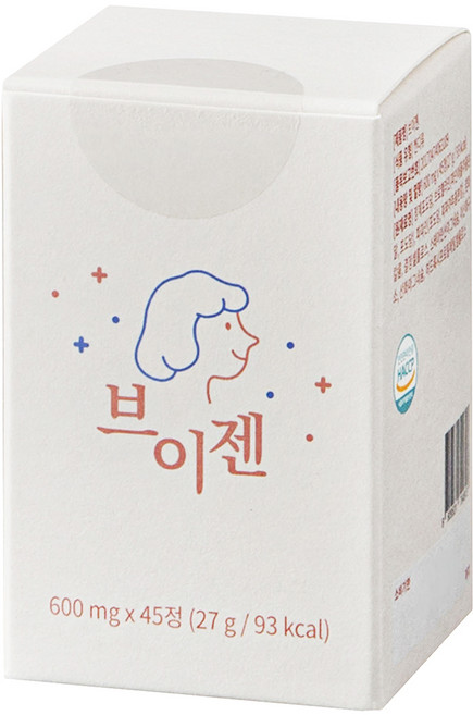 브이젠 Vgen V라인 가벼움 소화 분해 브로멜라인 파파인 칼륨, 45정, 1개