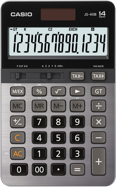 CASIO 卡西歐 一般計算機 JS-40B, 黑色, 1個