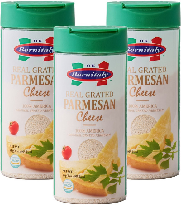 Real Grated帕馬森起司粉, 85g, 3個