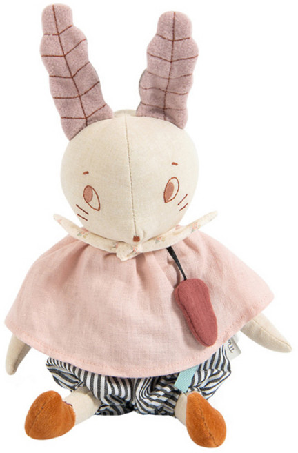 Moulin Roty 雨後系列 安撫玩偶, 音樂安撫兔兔, 1個