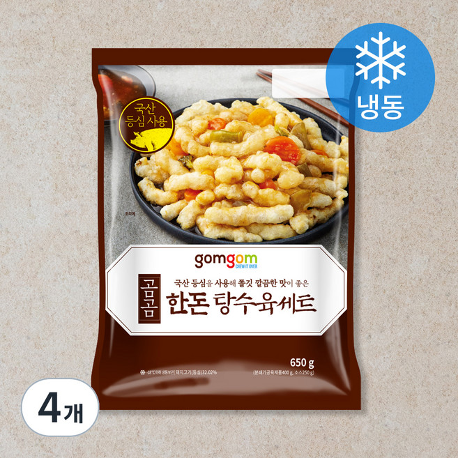 곰곰 한돈 탕수육 세트, 650g, 4개