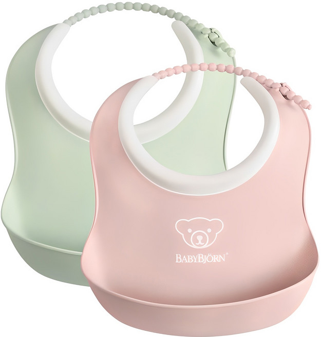 베이비뵨 유아용 스몰 베이비 빕 이유식 턱받이 세트, 4세트, 1세트, 1세트