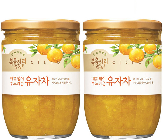 복음자리 배를 넣어 부드러운 유자차, 620g, 1개입, 2개