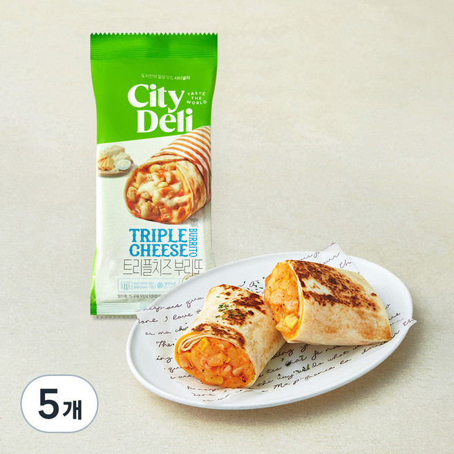 삼립 트리플 치즈 부리또, 125g, 5개