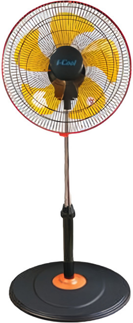 I-Cool 5-Blade 立扇 電風扇 黑色 360度廣角 高度可調 台灣製 16" MY-1688R