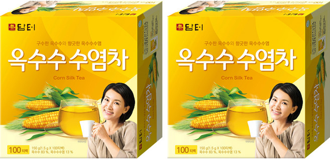 담터 옥수수 수염차, 1.5g, 100개입, 2개