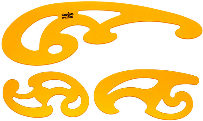 코링 템플레이트 운형정규3매조 K-1203S, 1개