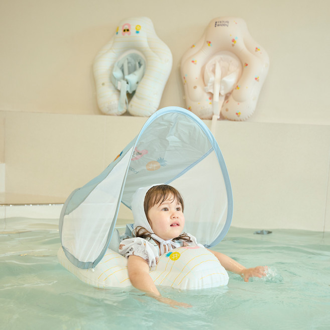 하베브릭스 유아용 스위밍 튜브, 베어스트라이프, 1개