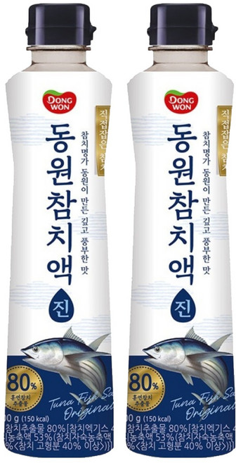 동원 참치액 진, 500g, 2개