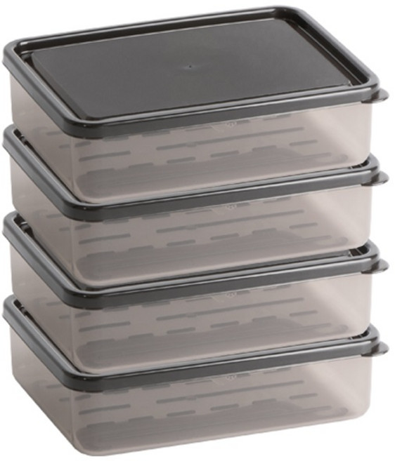 비트리 냉장고 밀폐용기 600ml, 4개, 1개