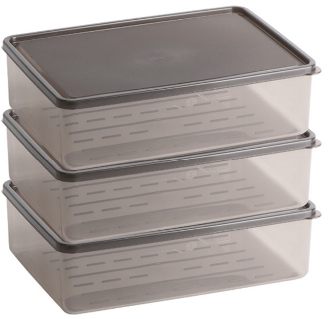 비트리 냉장고 밀폐용기, 3개, 비트리 정리용기 2.3L 3개