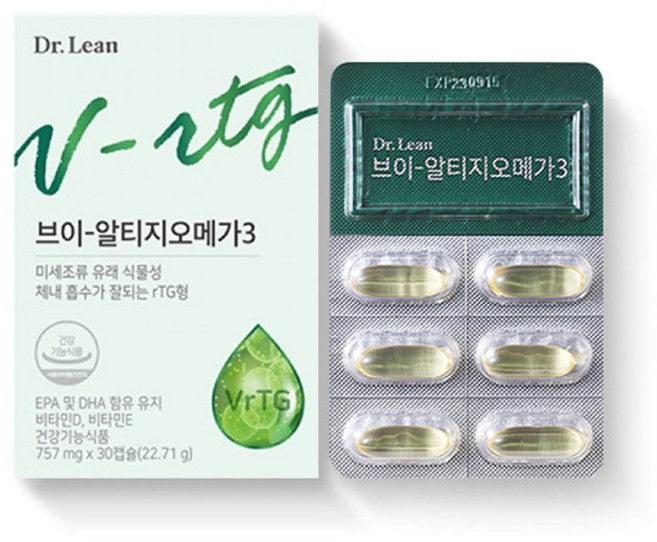 닥터린 브이 알티지 오메가3, 30정, 1개