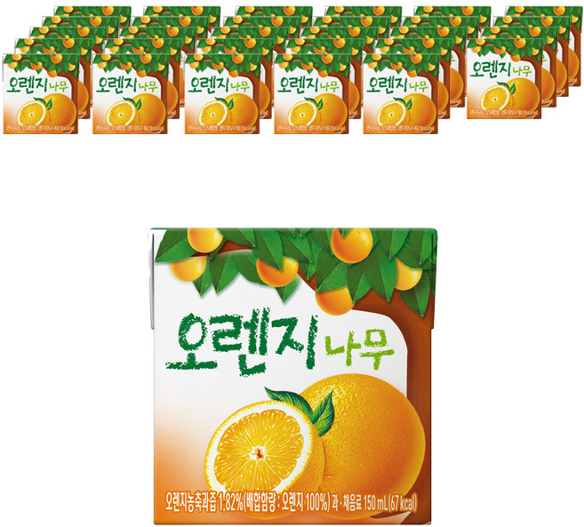 서울우유 오렌지나무 주스, 150ml, 96개