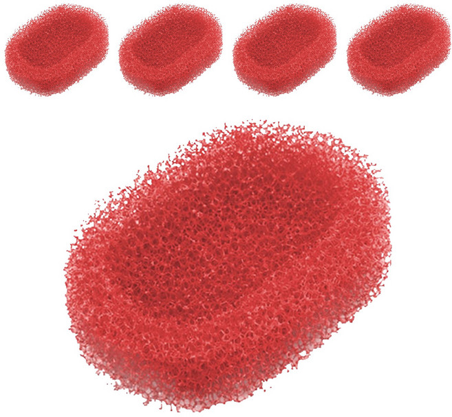 새드리 스펀지 비누받침 소, 레드, 5개