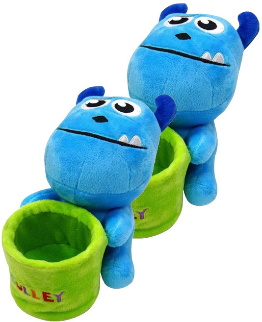 MONSTERS INC. 怪獸電力公司 毛怪毛絨置物桶 17.5 x 11 x 12.5cm, 藍色 + 綠色, 2個